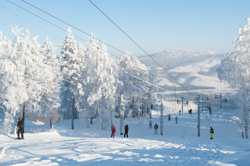 Winter skiing