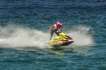 Fototapeta na wymiar jet ski race competition aquabike