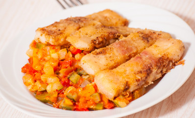 fish with vegetables
