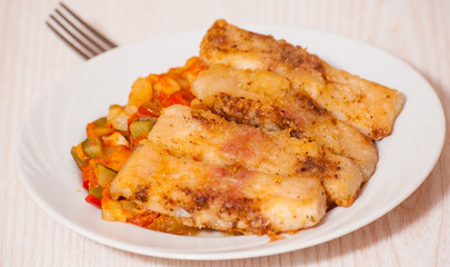 fish with vegetables