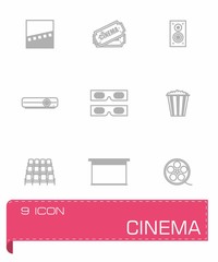 Vector Cinema icon set