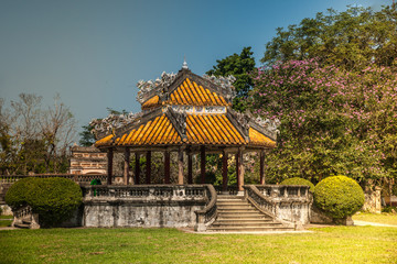 pavilion in parks of citadel in Hue