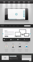modern creative one page website design template