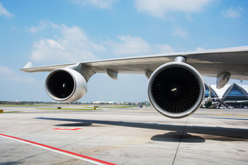 airplane turbine detail