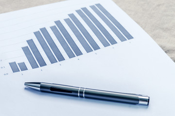 Financial accounting stock market graphs analysis