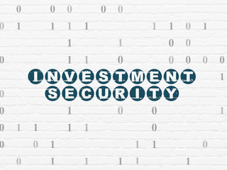Privacy concept: Investment Security on wall background