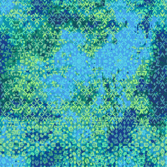 vector seamless rusty ornamental pattern. damask style textile motifs on a grungy background.
