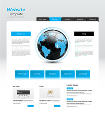 Template for website, eps10 vector