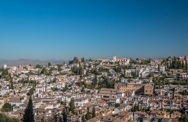 Fototapeta na wymiar Granada town in Southern Spain