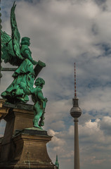 Fototapeta na wymiar TV tower in Berlin Germany