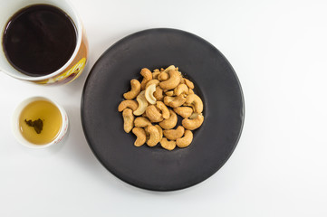 Cashews Nut with Tea and Coffee