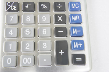 Fototapeta na wymiar accounting add number surplus calculator calculation concept