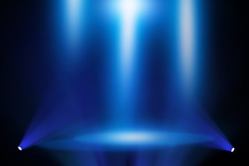 Blue stage background
