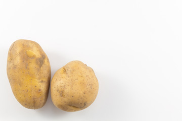 Potato in Isolated Background.