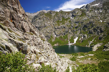 Vue du lac Melo-Corse