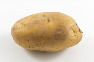 Potato in Isolated Background.