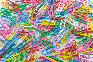 Paper Clip in Isolate Background.