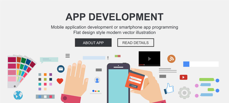 Mobile application development Interface elements
