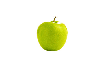 Green Apple Isolated on White Background.