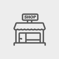 Shop store Thin line icon