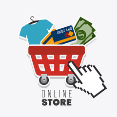 Fototapeta premium Shopping design.