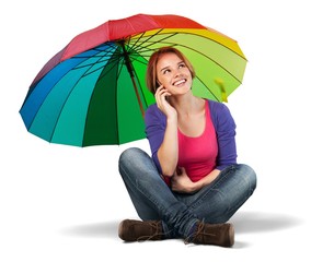 Descriptive Color, Umbrella, Multi Colored.