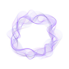 Abstract bright color wave in the shape of circle