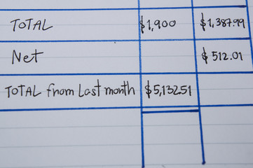 accounting add number surplus calculator calculation concept