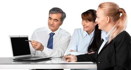 Fototapeta premium Business, Meeting, Computer.