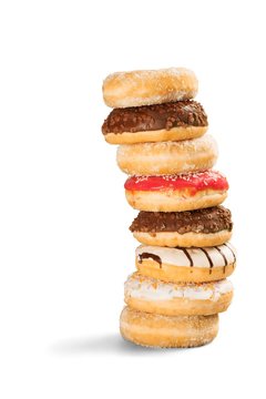Donut, Unhealthy Eating, Stack.