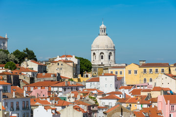 Lisbon skyline with National Pantheon.