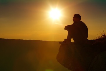 Praying, Depression, Sadness.
