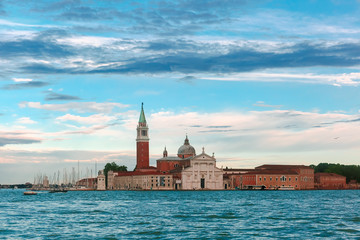 Fototapeta na wymiar San Giorgio Maggiore in Venice lagoon, Italia