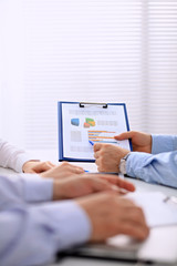 Group of business people working together in office