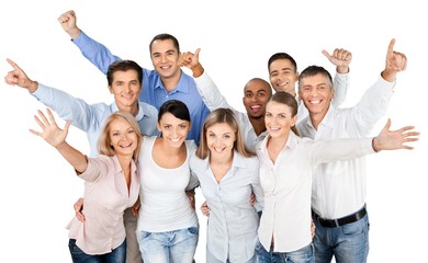 Obraz premium Group Of People, Happiness, Cheerful.