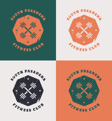 South Pasadena Fitness Club grunge t-shirt design
