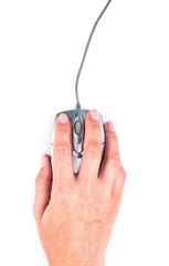 Computer Mouse, Human Hand, Technology.