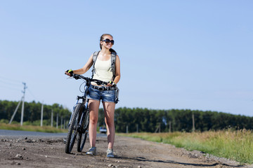 Fototapeta premium Summer bike walk