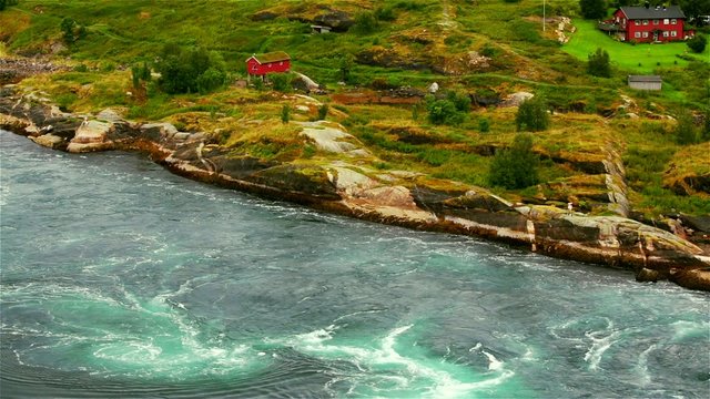 saltstraumen stream in Norway