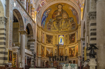 interior of Pisa cathedral, Italy