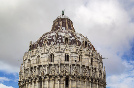 dome of Pisa Baptistry, Italy