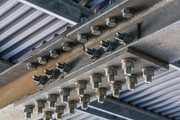 metal structural work closeup