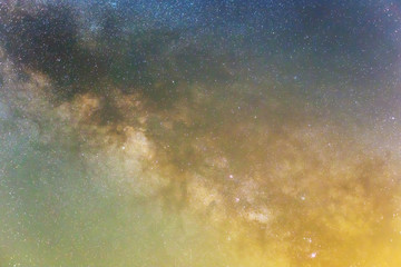 Obraz premium closeup milky way background