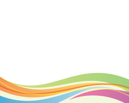 abstract rainbow curve background bottom