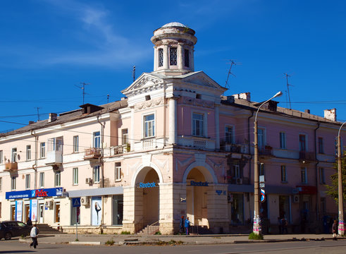 Typical building of the Russian heartland Nizhny Tagil, Russia