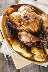 Roasted Chicken with garnish