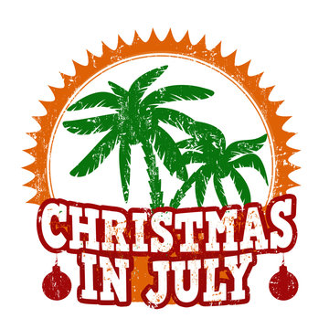 Christmas In July Stamp