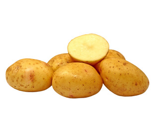 Fresh potatoes.