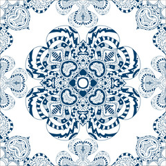 seamless blue pattern