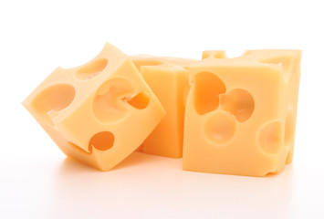 cheese isolated on white background cutout